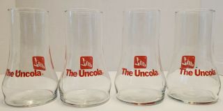 Vintage 7 Up The Uncola Soda Glasses Set Of 4 Upside Down Style 1970s