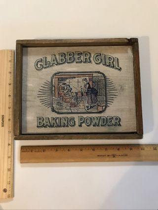 Vintage Looking Wooden Sign Clabber Girl Baking Powder (7.  5” X 9.  5”)