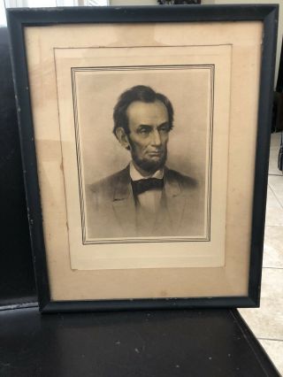 Antique Print Of Abraham Lincoln