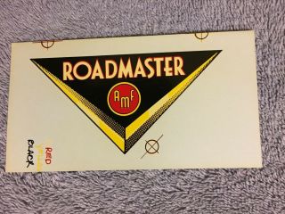 Vintage Cwc Roadmaster Amf Bicycle Water Transfer Decal