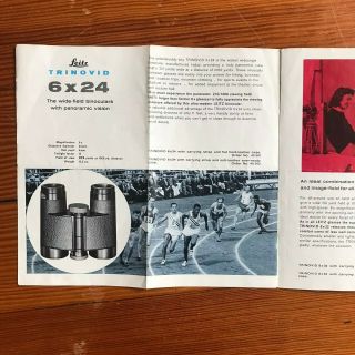 Vintage Leitz Trinovid Binoculars Ad Brochure 2