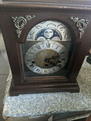 Fabulous Antique Seth Thomas 2 Jewel Moon Face & Stars Mantle Clock Goth Astro