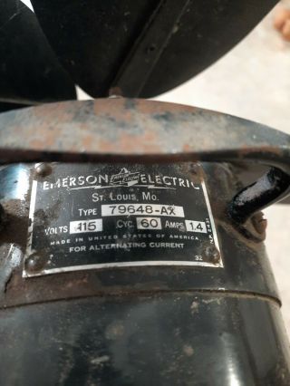 Vintage Antique Emerson Electric Oscillating Fan 2