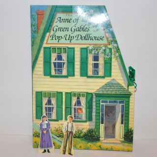 Vintage Anne Of Green Gables Pop Up Dollhouse Childrens Book 1994 2 Paper Dolls