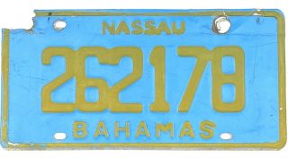 99 Cent 1997 Base Bahamas Nassau License Plate 262178