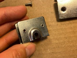 Vintage JVC Dustcover Hinge MOUNTS w/ Screws for JL - A20 Turntable Great Shape 3