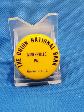 Vintage Advertising Celluloid Tape Measure The Union National Bank