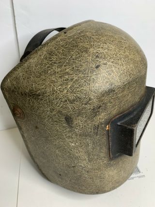 Jackson Vintage Welder Helmet Mask Fiber Metal Glass Eye Protection 2