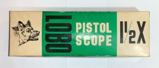 Vintage Thompson Center Arms Lobo Pistol Scope Box