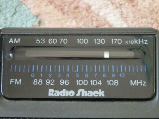 Vintage Radio Shack 12 - 454 Black Portable Personal AM FM Radio -, 3