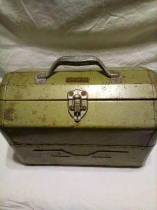 Vintage Simonsen Metal Tackle Box