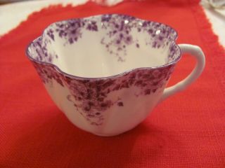 Antique Shelley Dainty Mauve Bone China England Teacup 051/m Cup Only No Saucer