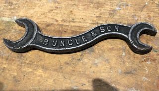 Buncle And Son Vintage Open End Spanner Old Antique Wrench Nth Melbourne 5/8 1/2