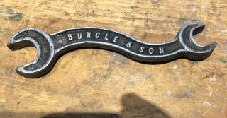 Buncle And Son Vintage Open End Spanner Old Antique Wrench Nth Melbourne 3/8 1/2