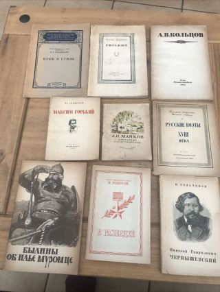 Joblot Vintage C1940’s Paperback Books - From The Old “soviet Union “ -