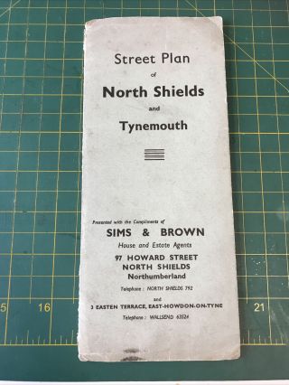 Vintage Street Plan Of North Shields And Tynemouth Tyne And Wear Northeast