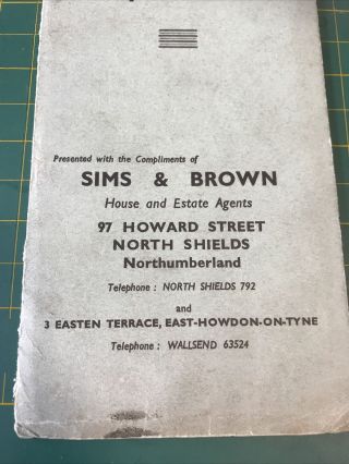 Vintage Street Plan Of North Shields And Tynemouth Tyne And Wear Northeast 3