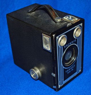 Minty Vintage Eastman Kodak Co.  Brownie Target Six - 16 Camera,  Art Deco Design