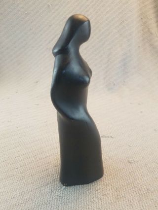 Vintage Mid Century Modern Woman Figural Signed Rd Woodard No.  Conway,  N.  H.