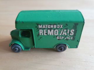Vintage Matchbox Lesney No.  17 Removals Service Bedford Van Fab Item