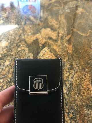 Union Pacific Leather Business Card Case Holder