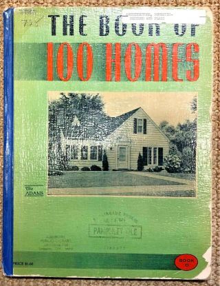 Vintage 1940s " The Book Of 100 Homes " Plans And Photos