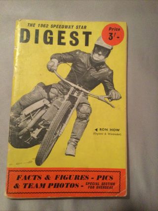 1962 Speedway Star Digest - 80 Pages Full Of Information - Booklet Vintage