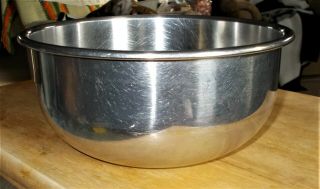 Vtg West Bend Bowl Master Stainless Steel Mixing Bowl 3 1/2qt (?) 9 1/4 " X 4 "