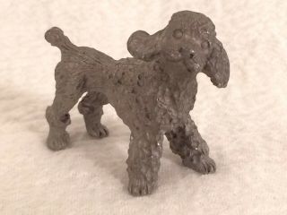 80s Spoontiques Vintage Miniature Poodle 1.  5 " Pewter Dog Figurine