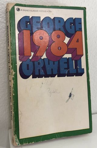 Vtg 1961 60s 1984 Book By George Orwell Sjw Biden Trump Antifa