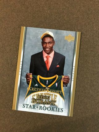 2007 - 08 Upper Deck Star Rookies Kevin Durant Seattle Supersonics Electric Court