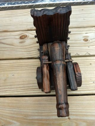 Vintage Spanish War Cannon Wooden/ Metal Stud