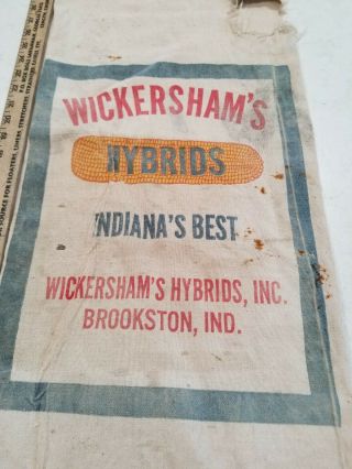 Vintage Corn Sack Wickersham 