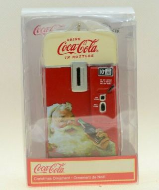 Vintage Retro Coca Cola Vending Machine Coke Christmas Ornament Kurt Adler