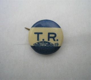 Antique Teddy Roosevelt T.  R.  Presidential Political Campaign Button