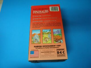 VTG Dinosaurs Fun Facts & Fantasy Nature Series Animation 3 VHS 1993 2