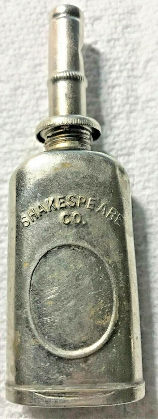 Antique Shakespeare Co.  Oil Can Made Usa Oiler Fishing Reel Rod Lure Tackle Box