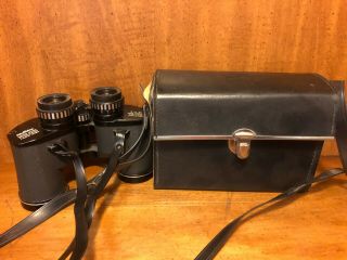 Vintage Holiday Coated Optics Binoculars 7x35 Wide Angle 10 " Field