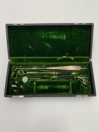 Antique Boehm Surgical/dental Instrument Set - Lighted Medical Tools Rare
