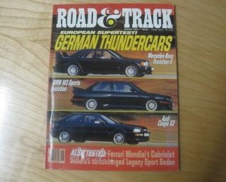 Road & Track Back - Issue - 1991 January Issue