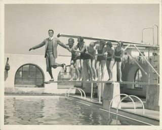 Charles Buddy Rogers Swimsuit Starlets Vintage 20s Candid El Mirador Hotel Photo