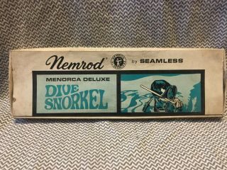 Nemrod By Seamless Menorca Deluxe Dive Snorkel Nib Made In Spain Retro Vintage