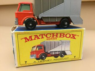 1967 Vintage Matchbox Lesney No 7 Refuse Truck Ford.