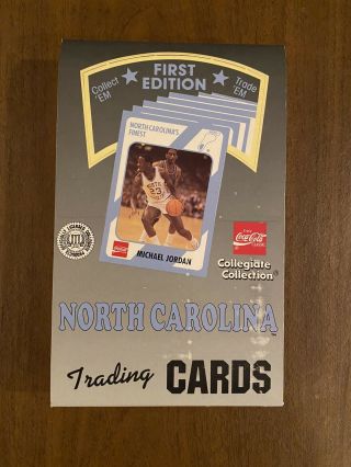 Michael Jordan 1989 Collegiate Basketball North Carolina Premier Box Case Fresh