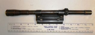 Vintage Pistol Scope,  By Pan Tech,  With Mounting Rail.