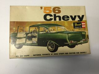 Vintage,  Revell,  1956 Chevy Bel Air Coupe,  1: 25 Scale Un Built Kit Open Box
