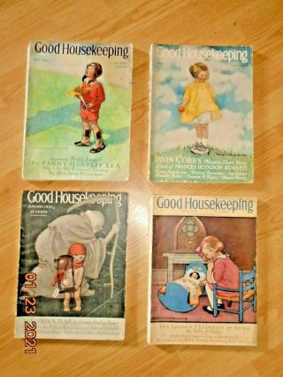(4) Vintage Good Housekeeping Magazines April 1932