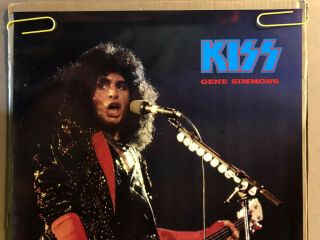 Vintage Poster KISS Gene Simmons Neil Zlozower Pin Up 1985 Rock music 2