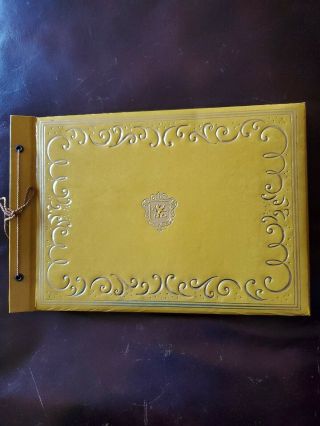 Vintage Padded Photo Album Gold 40 Pages Uses Corners 2