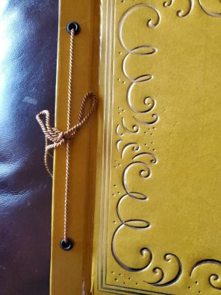 Vintage Padded Photo Album Gold 40 Pages Uses Corners 3